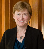 Sarah Mangelsdorf in her office