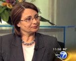 Screenshot of Margret Nickels on ABC TV