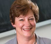 Susan Wallace in a classroom at Erikson