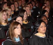 Students at graduation