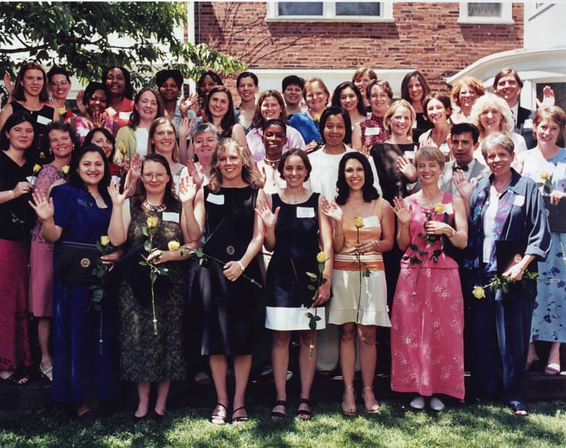 2001 Graduation in Barbara Bowman's backyard