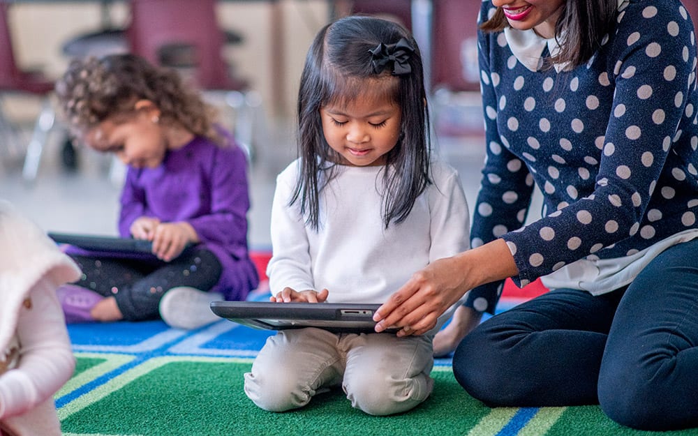 Teacher with Tech