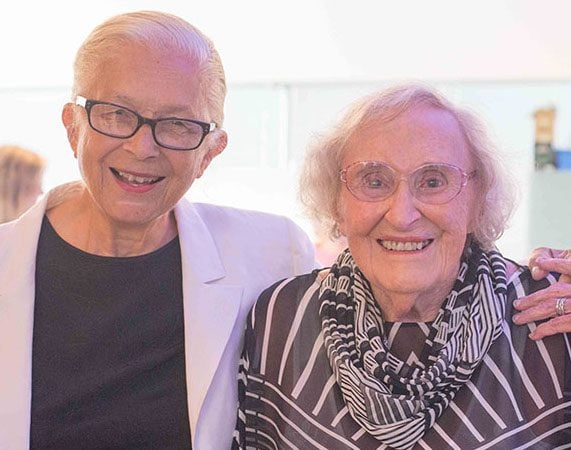 50th Anniversary Celebration (Left to right: Barbara Taylor Bowman and Bernice Weissbourd)