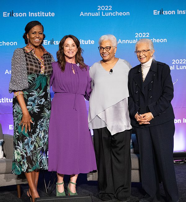 Left to right: Michelle Obama, Cari Sacks, Michelle Collins, Barbara Taylor Bowman