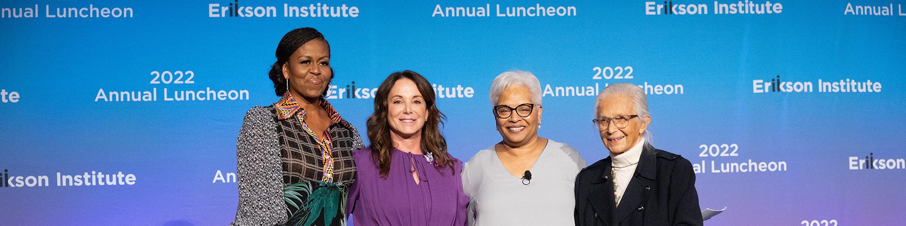 Left to Right: Michelle Obama, Cari Sacks, Michelle Collins, Barbara Bowman