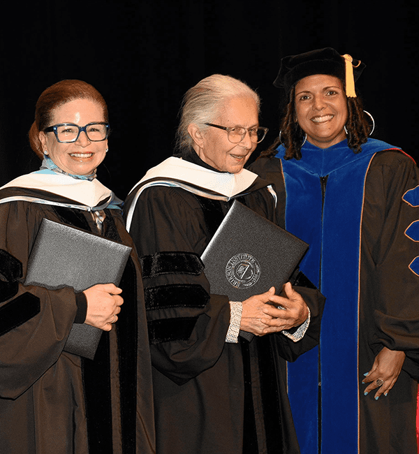 Left to Right: Valerie Jarrett, Barbara Taylor Bowman, and Mariana Souto-Manning