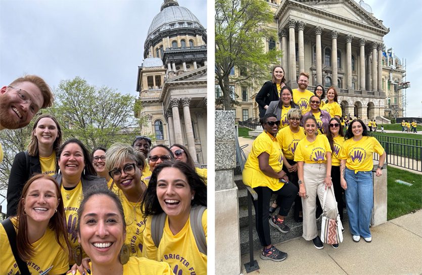 The Policy and Leadership team was in Springfield on April 16 for Early Childhood Advocacy Day