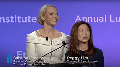 Sabrina Gracias and Peggy Lim and Erikson's 2024 Annual Luncheon