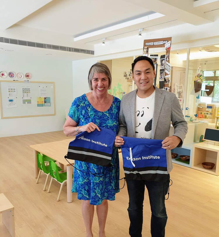(pictured left to right) Dr. Gillian McNamee and Ron Cheng